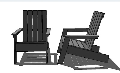 modern adirondack chair plan